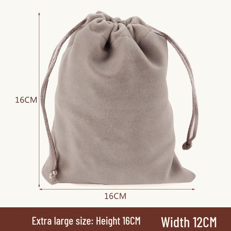 Lucky Bag Flannel and Brocade Jewelry Pouch