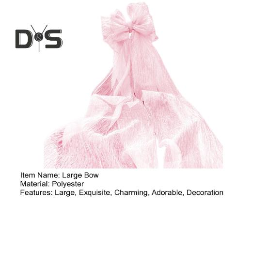 Большой розовый бант, украшение, гигантский сетчатый бант для детского душа, дня рождения, девичника, свадьбы, помолвки, декорации для комнаты