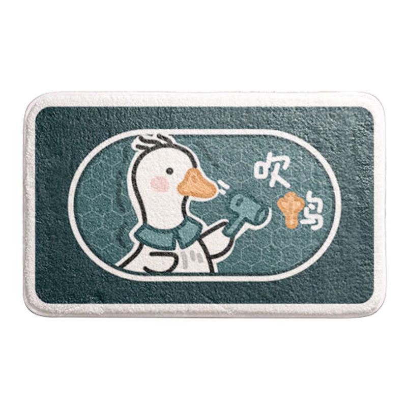 Мультяшный милый коврик для ванной комнаты, нескользящий коврик для входа в дом, коврик для ванной комнаты, впитывающий коврик у двери в ванную комнату
