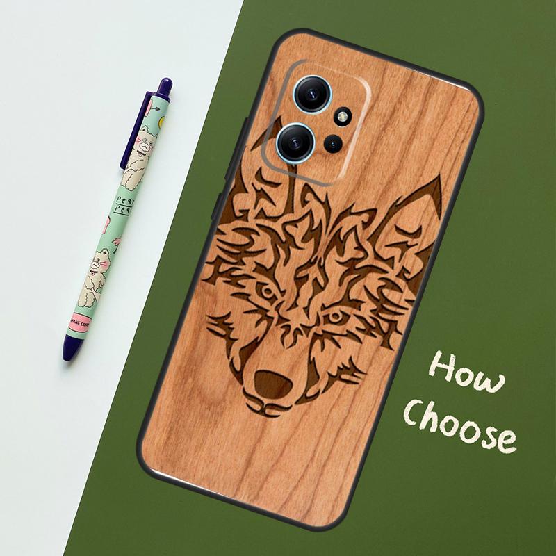 Turtle Elephant Dragon Wood Case For Xiaomi Redmi Note 12 11 10 9 Pro 12S 11S 10S 9S Back Cover For Redmi 12 9C 10C 12C