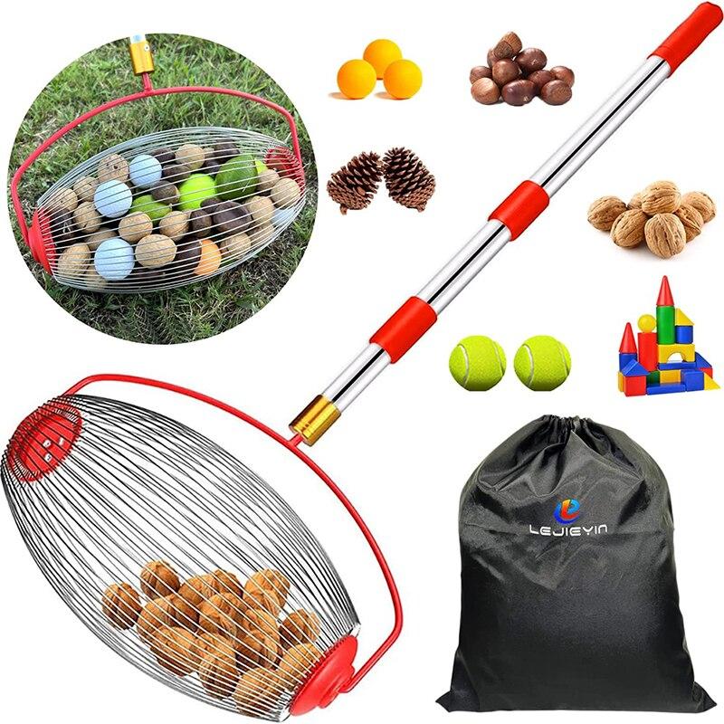 Сборщик шариков, собиратель гаек, комбайн, сборщик шариков, регулируемый многоцелевой уличный семейный сад, ручные инструменты