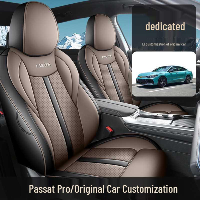 Volkswagen Passat PRO Leather Seat Covers: All-Season Full Coverage Cushions for 25 Models