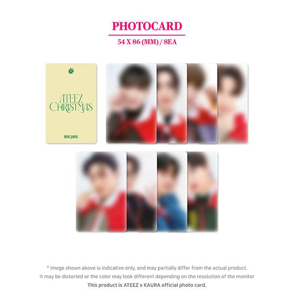 ATEEZ НАБОР РОЖДЕСТВЕНСКИХ ФОТОКАРТ 2023 ГОДА
