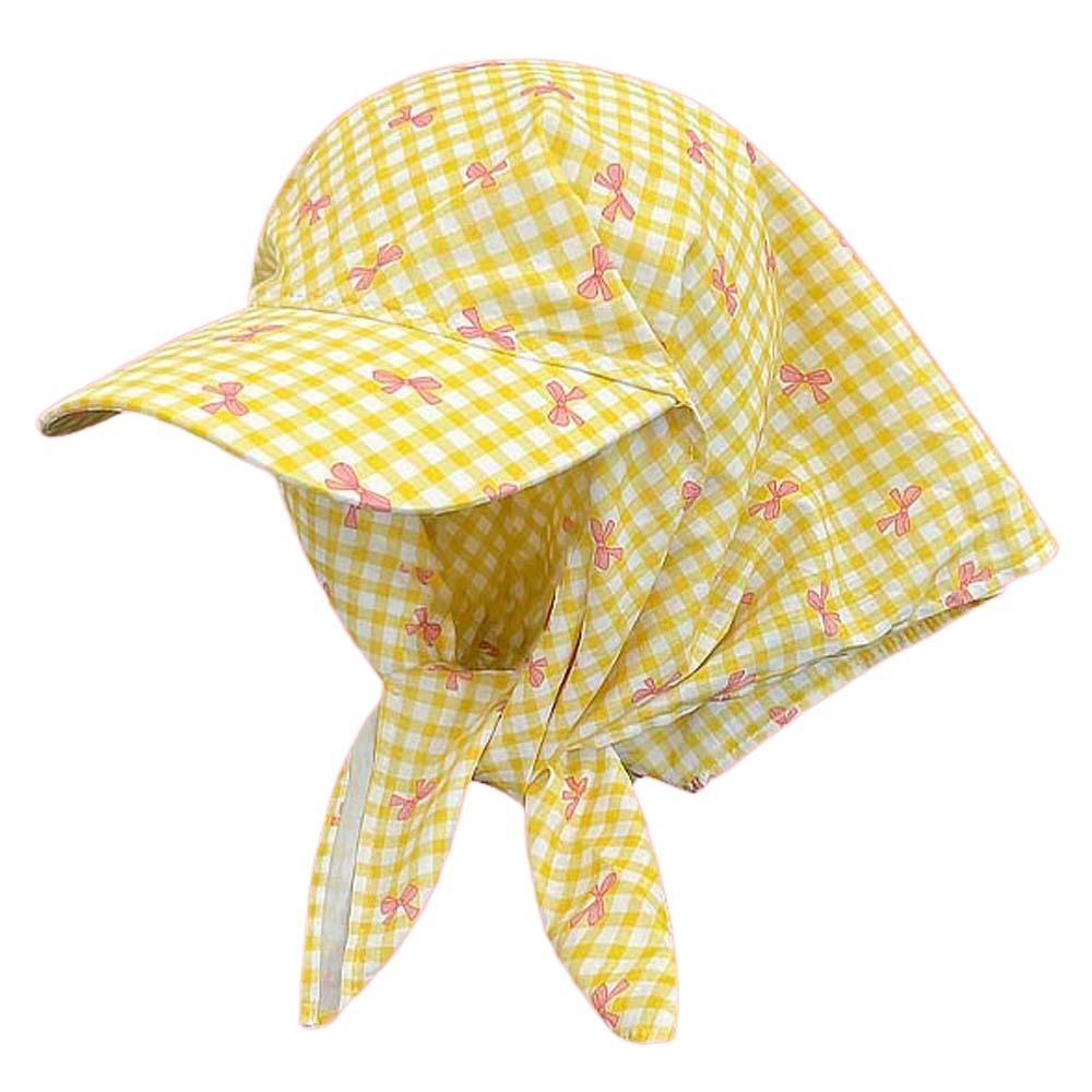 Bow Scarf Peaked Cap Rural Style Strappy Bandana Cap Fashion Headscarf Baseball Hat  Outdoor