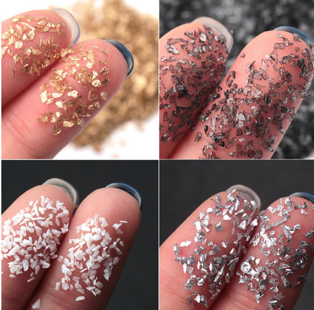 30/50/80 г/кор. цветные стеклянные камни, наполнитель из смолы для DIY, форма для эпоксидной смолы, нерегулярные кристаллы, украшение для дизайна ногтей, изготовление ювелирных изделий