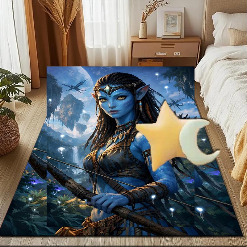 Ava-tar Adventure Floor Mat for Living Room, Game Rooms, Office, Bedroom, Office Floor Mat Playful Design, Christmas fan gifts