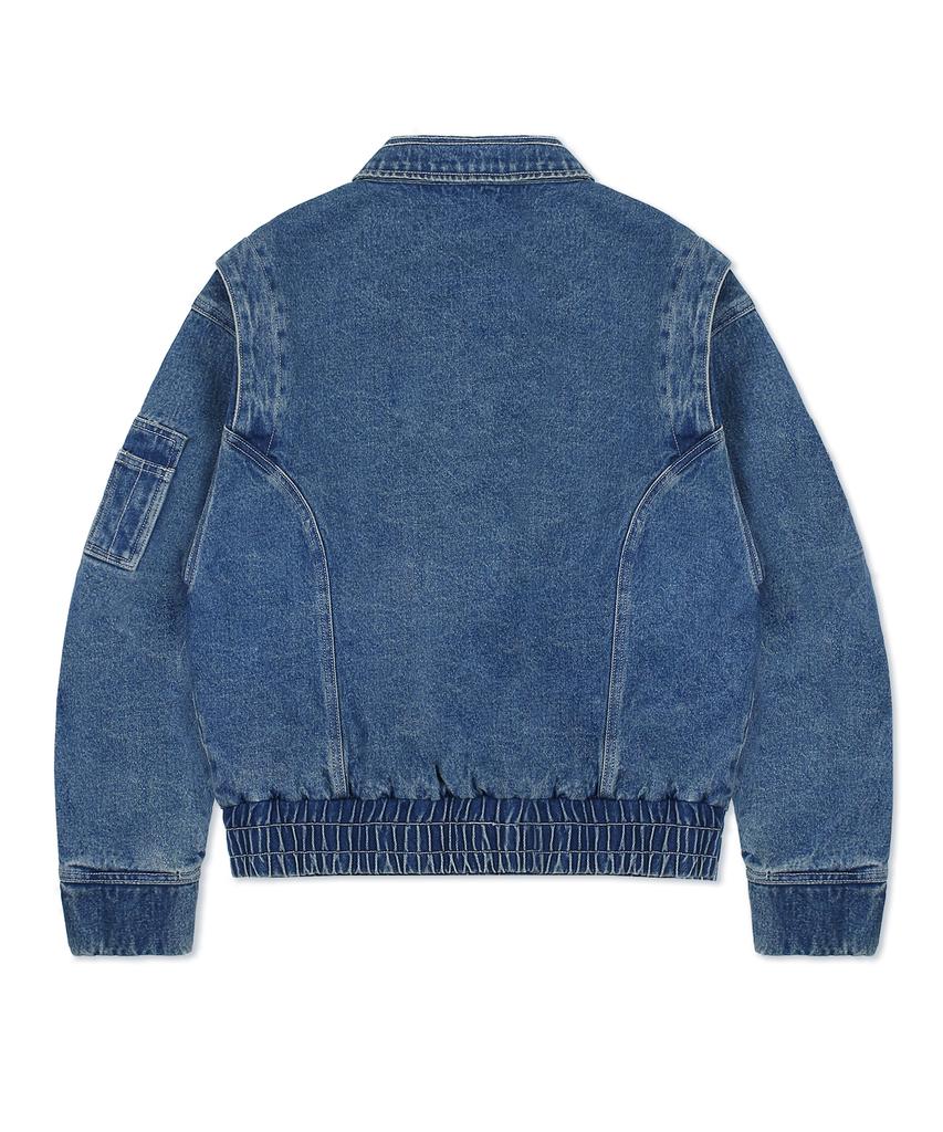 Джинсовая куртка Xtonz Xj95 Colton Stitch с эффектом стирки (Песочно-синий)