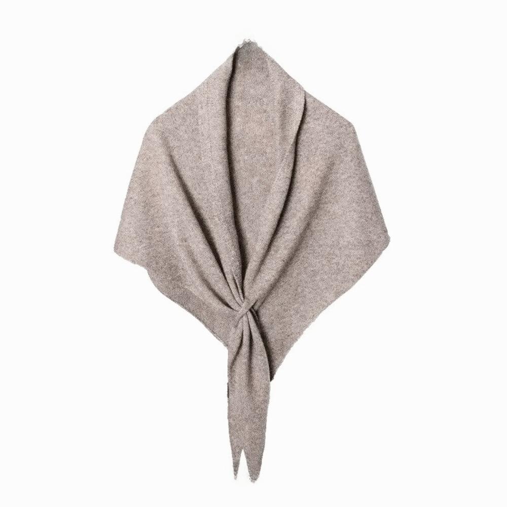 Cashmere Knitted Triangle Scarf Korean Style Winter Shawl Soft Cape Wraps Women/Men