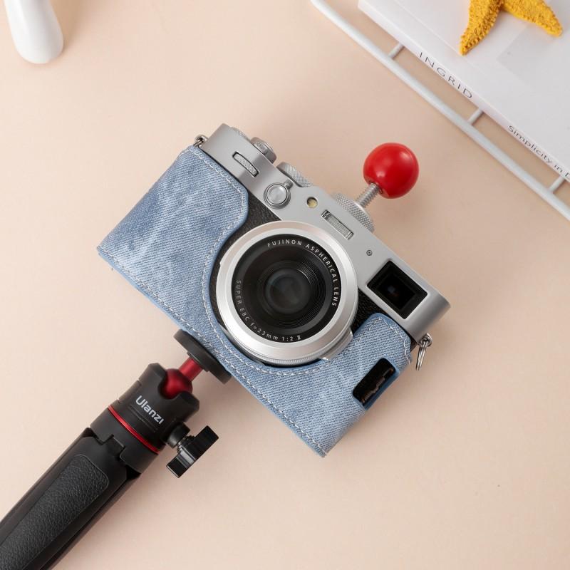 PU Leather Camera Case Fujifilm X100VI With Detachable Shoulder Strap Shockproof Protection Mirrorless