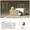 Hand-painted persimmon ceramic tea can Small sealed storage tea can Mini small tea can Portable tea can Fragrant powder balm jar