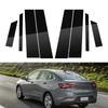 8 шт. глянцевые черные автомобильные столбы, двери, окна, BC, наклейки на отделку колонн, наклейка, подходит для Chevrolet Onix Plus 2020-2023