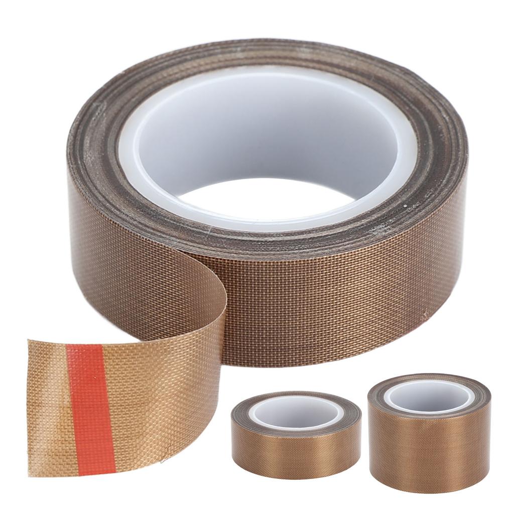 PTFE Glass Cloth Tape 32.8ft High Temperature Resistance Insulation PTFE Tape for Vacuum Sealer Food