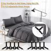 8 Pcs Bed Sheet Holder Straps,adjustable Triangle Elastic Corner Clips