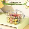 Transparent Hair Jewelry Case Large Capacity Jewelry Organizer Box Desktop Storage Box  Hair Band