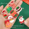Printing Cute Accessories Mini Gifts Brooch Personality Cartoon Christmas Brooch