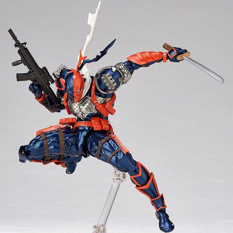 Revoltech Amazing Yamaguchi Deathstroke №011 Высокодетализированная ПВХ Фигурка Коллекционная Игрушка