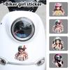 Decal Sticker For Lady Rider Bumper & Motorcycle Sticker Weather Resistant Automotive Decals For Luggage Water Bottles Mugs Cell