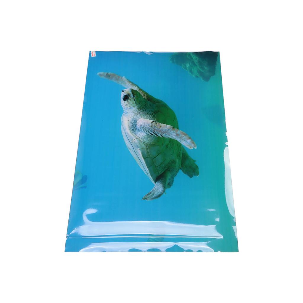 Наклейка-обои для аквариума Морская черепаха Тема плавания Самоклеящийся плакат-фон для аквариума