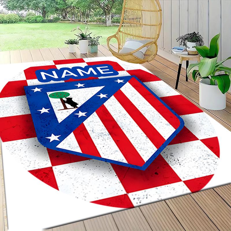Custom Name Getafe FC Crest Carpet Rug Customizable Soft Washable Anti-Slip Home Living Room Sofa Mats Personalized Rug. 0909220