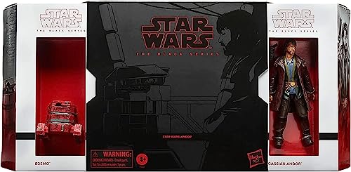 STAR WARS Набор экшен-фигурок «Звездные Войны: Черная Серия» Кассиан Андор и B2EMO, масштаб 6 дюймов, от Hasbro. Эксклюзив Pulse Con F5537. Разноцветный. Коллекционный. Для детей от 4 лет.