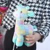 Soft Pillow Home Decor Pillow Dolls Fawn Plush Toy Stuffed Toys Giraffe Doll Rainbow Giraffe Plush