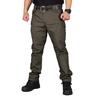 Western Cool Style Men Zip Sports Solid Color Outdoors Tactical Pockets Cargo Pants Work Trousers