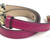 BVLGARI Double Bangle Serpenti Forever Logo Bracelet Leather Pink Based/Gold
