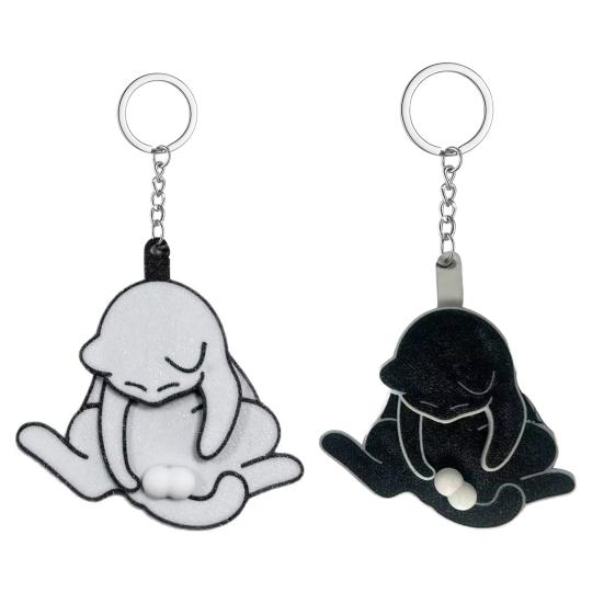 1/2 шт. брелок-подвеска в виде кошки, вращающийся шариковый брелок с гладкими подшипниками, интерактивный дизайн в виде когтя, забавный розыгрыш, подарок