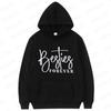 Толстовка с принтом Besties Mode Женская Флисовая с капюшоном Повседневная Толстовки для лучших друзей Осень Зима Besties Девичник Женская Уличная одежда