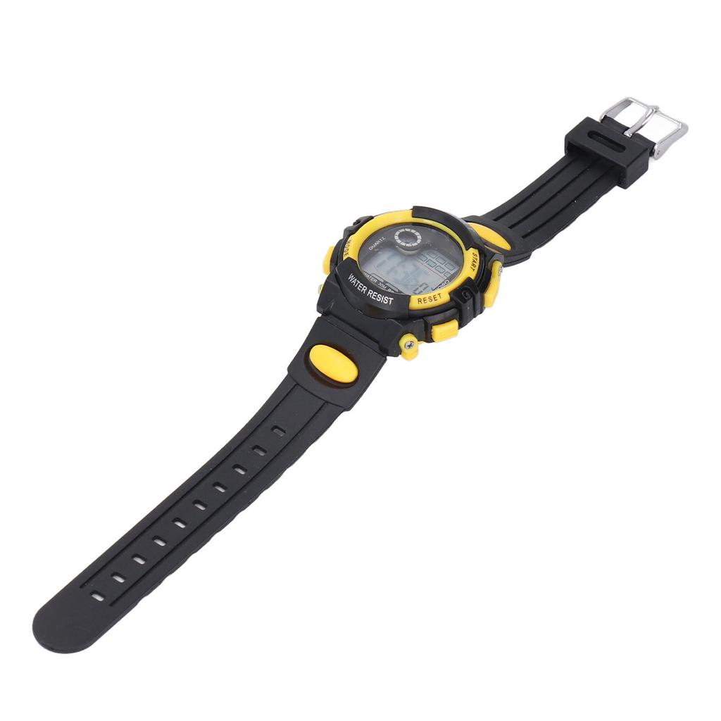 Маленькие детские цифровые спортивные часы 50 м водонепроницаемые светодиодные часы для малышей с секундомером и будильником 12