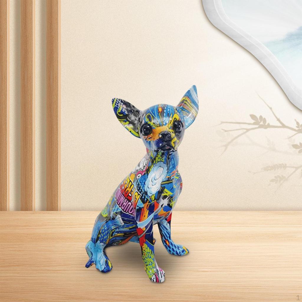 Chihuahua Sculpture: Playful Canine Art Piece for Living Space