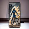 Креативный чехол для телефона с мотоциклистом, крутой, для Xiaomi Redmi Note 15 14 13 12 12S 11E 11 11S Pro Plus 4G 5G, черный, мягкий ТПУ