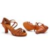 Professional Latin Dance Shoes Satin Salsa Dance Shoes Ballroom Tango Dancing Shoes for Women