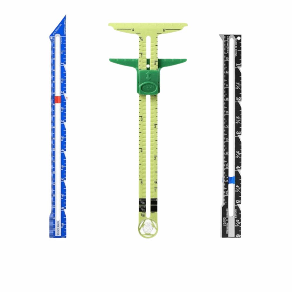 5-in-1 Patchwork Ruler Multifunctional Tailor Ruler Measuring Tool Measuring Sewing Tool Home DIY