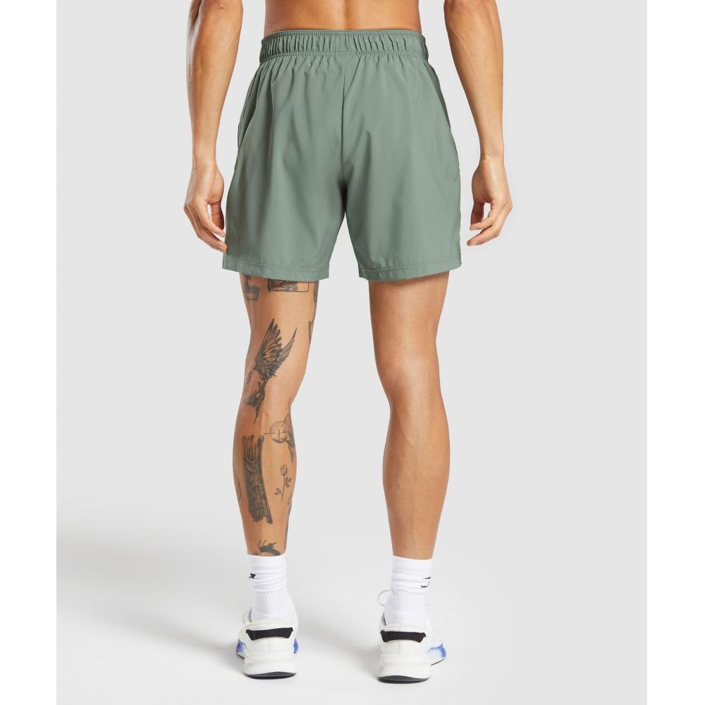 Gymshark Спортивные шорты 7 Unit Green Strength Green A1b3l Ecv5
