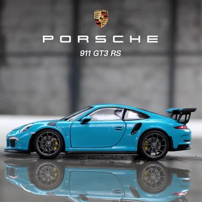 ВЕЛЛИ 1:24 Porsche 911 GT3 RS синий автомобиль из сплава, модель автомобиля, имитация украшения автомобиля, коллекция, подарок, игрушка, литье под давлением, модель, игрушка для мальчика