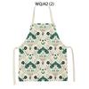 Animal Dog Bear Deer Pattern Kitchen Aprons for Adult Kids Linen Bib Home Cleaning Apron Butterfly Pattern Cooking Baking Aprons