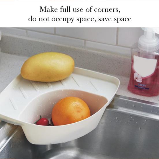 Держатель для кухонной мойки Сливная треугольная полка для хранения мусора Угловая корзина