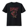 Cool Streetwear Comic Hellboy Print Casual T Shirt vintage Washed Slightly Soft homme Breathable Comfortable graphic Stretched