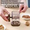Nut Chopper Manual Nut Grinder for All Nuts Efficient Mixing Hand Held Food Shredder Cutter Mincer Blender Meat Grinder Multifunctional Kitchen