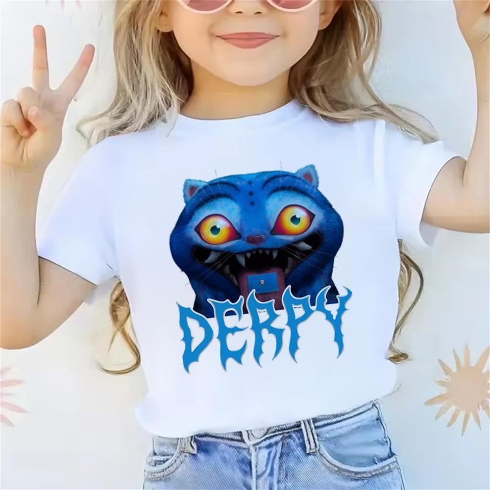 Summer Round Neck 3D K - POP Girl Group Printed Top Fashionable Casual Short Sleeved Children's Girl T-shirts