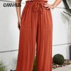 Spring and Summer Women's Pant Plus Size Elasticated Casual Trousers Straight Trousers