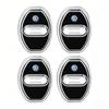 4Pcs Silicone Car Door Lock Cover Shock Absorber Accessories For VW GTI Polo Golf Passat Tiguan Arteon Touareg CC Taigo Hub Cap