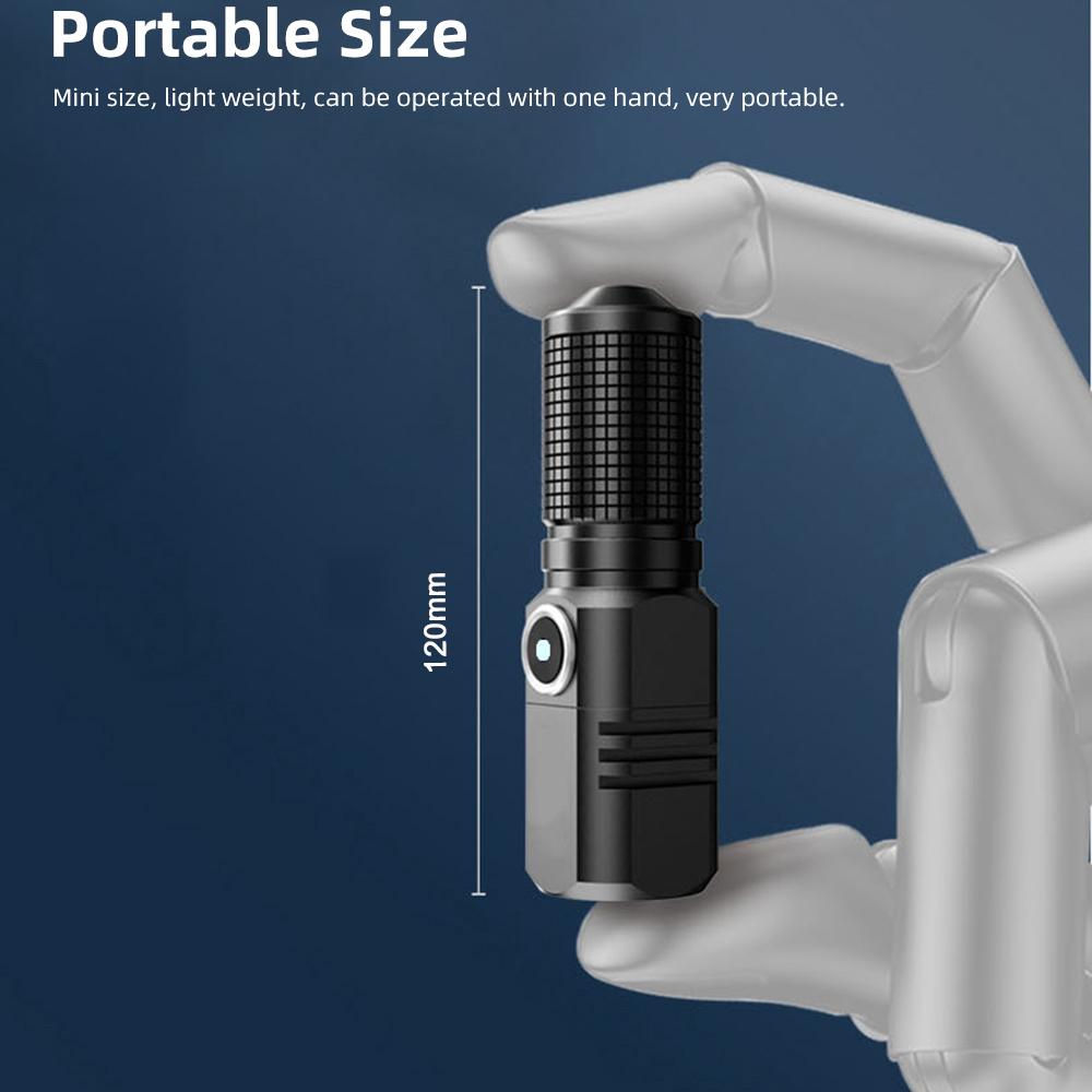 Светодиодный фонарик Type-c Перезаряжаемый фонарик для кемпинга