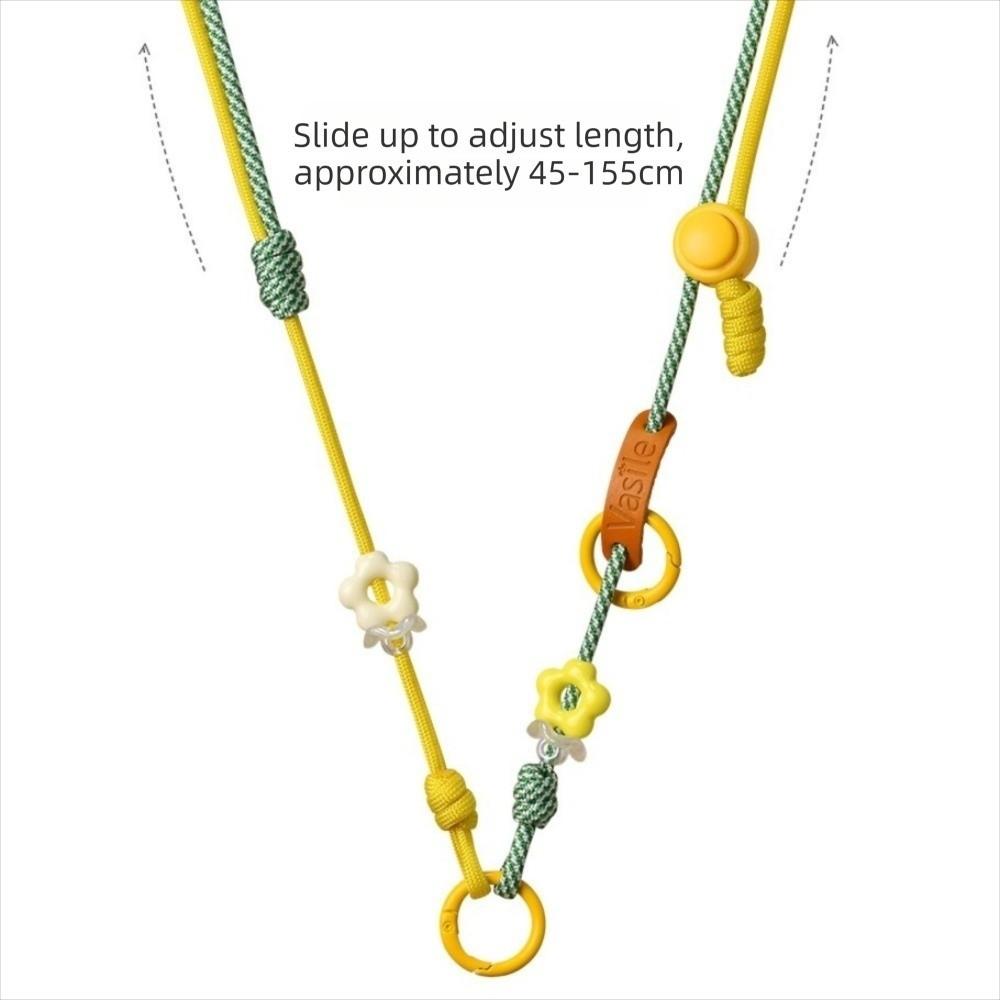 Anti-Loss Phone Lanyard Long Rope Hanging Neck Strap New Knit Phone Lanyard  Camera