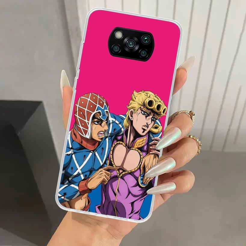 Чехол для телефона JoJo's Bizarre Adventure Golden Wind для Xiaomi Poco X5 X6 X7 Pro F7 Ultra M7 Redmi 15 15C 13 13C 12 12C 10 10A 10C 9 9