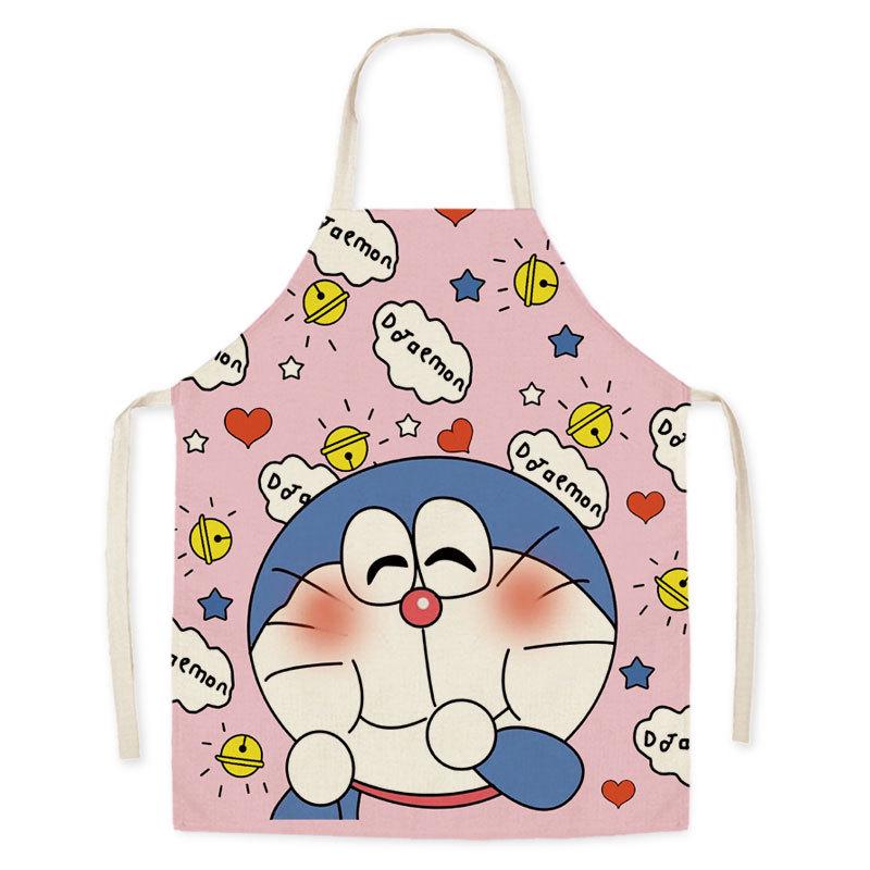 Милый фартук Doraemon для дома, кухни, супермаркета, кейтеринга, магазина молочного чая