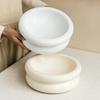 Простая и элегантная керамическая миска в стиле, бытовая креативная штабелируемая миска, изысканная посуда, маленькая миска, фруктовая миска, миска для риса, круглая миска