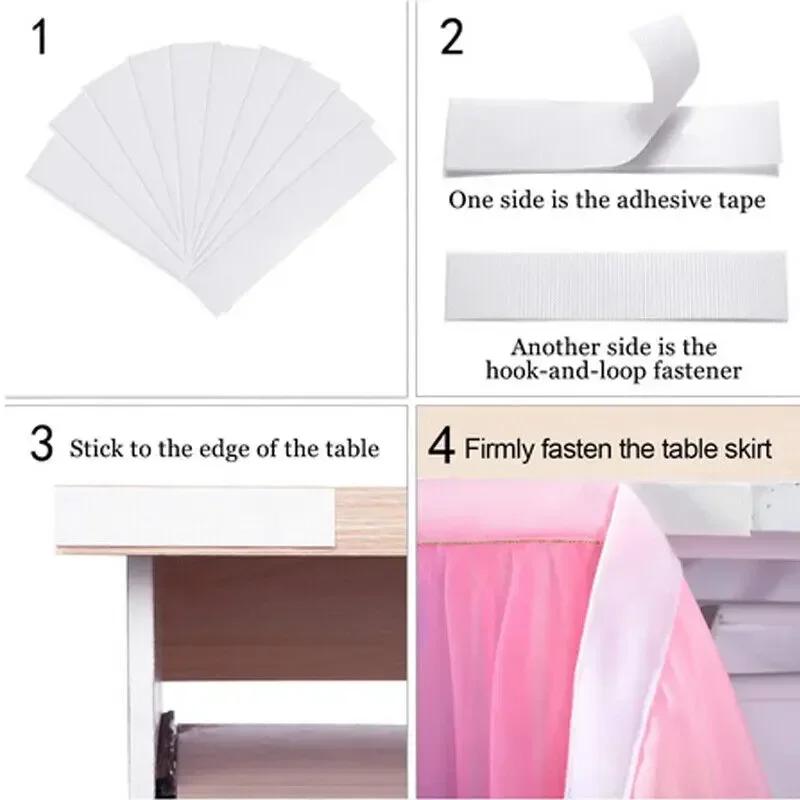 6 футов 9 футов Юбка для стола для вечеринки по случаю дня рождения Декор Отель Свадьба Банкет Скатерть Однотонная Накидка на стол Рождественские украшения