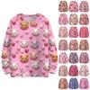 Valentine's Day Sweatshirts For Children Boys And Girls Knit Sweater Cute Shirt Fall Crewneck Pullover Tops